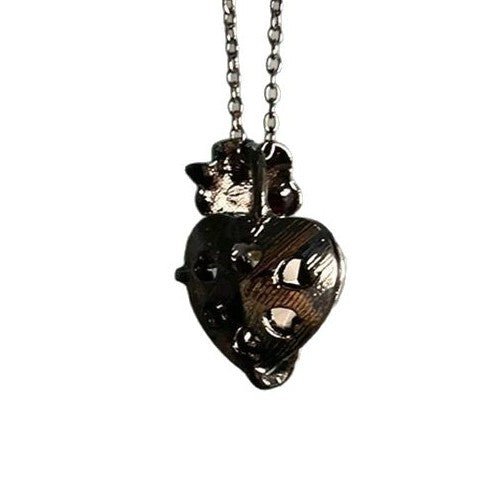 Wholesale winding love rose necklace   heart pendant neck chain