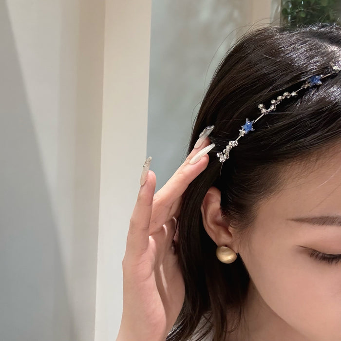 Wholesale  Hair Band Hair Tie Star Fishtail Headwear Pearl Headband Women's  Hair Card Hair Accessories for Women