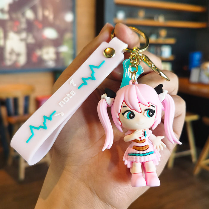 Wholesale Cartoon Doll Silicone Keychain JDC-KC-Tingm253