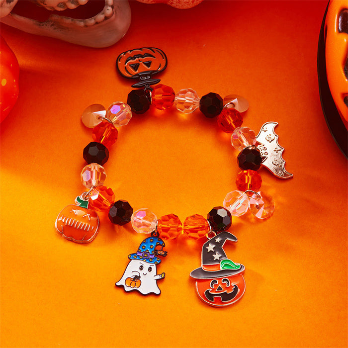 Wholesale  Acrylic Bracelet Set  Bracelet Cartoon Ghost Pumpkin Bracelet Horror Dress up Accessories