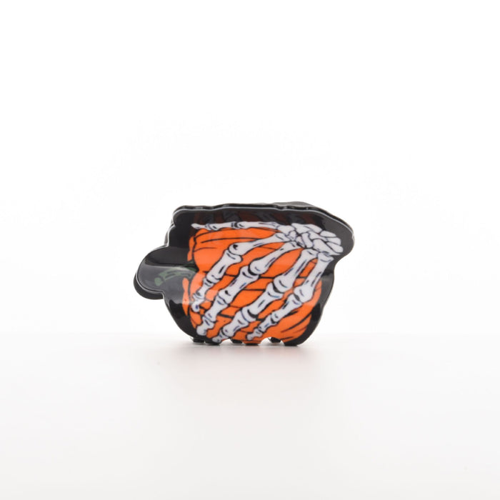 Wholesale Acrylic  Ghost Face Hair Claw Clip Double Sided Orange Back Bun Clip For Women S Everyday Styling