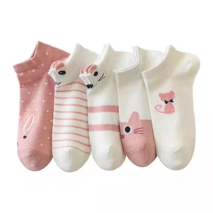 Wholesale Socks, Short Socks, Shallow Mouth Invisible Socks, Mid Barrel, Short Barrel, Cartoon Thin Ship Socks