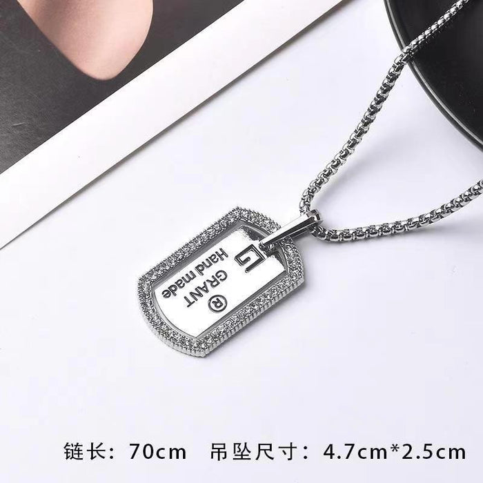 Wholesale Full Diamond Simple Cartoon Children's Stainless Steel Necklace JDC-NE-YSJZ007