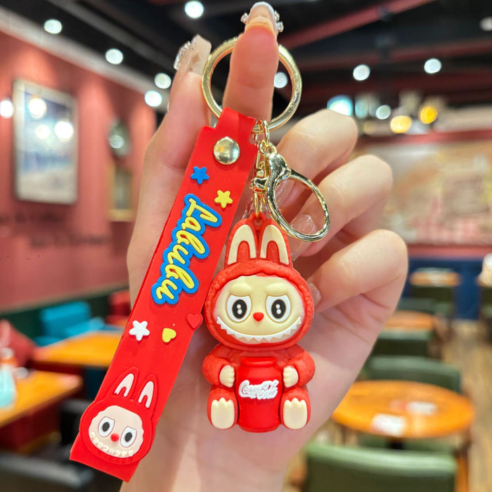 Wholesale Cartoon doll keychain cute little sheep doll keychain trendy toy gift pendant
