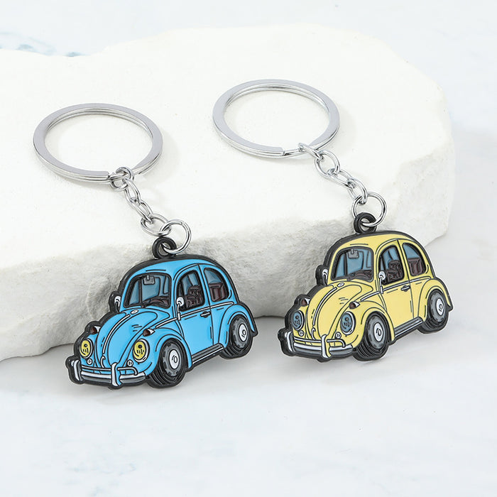 Wholesale Metal creative keychain pendant car model pendant MINI car key pendant