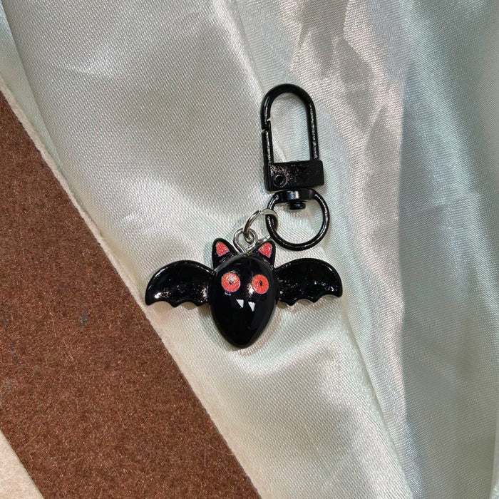 Wholesale  Keychain Resin  Eyes Pumpkin Ghost Bat Pendant MOQ≥2