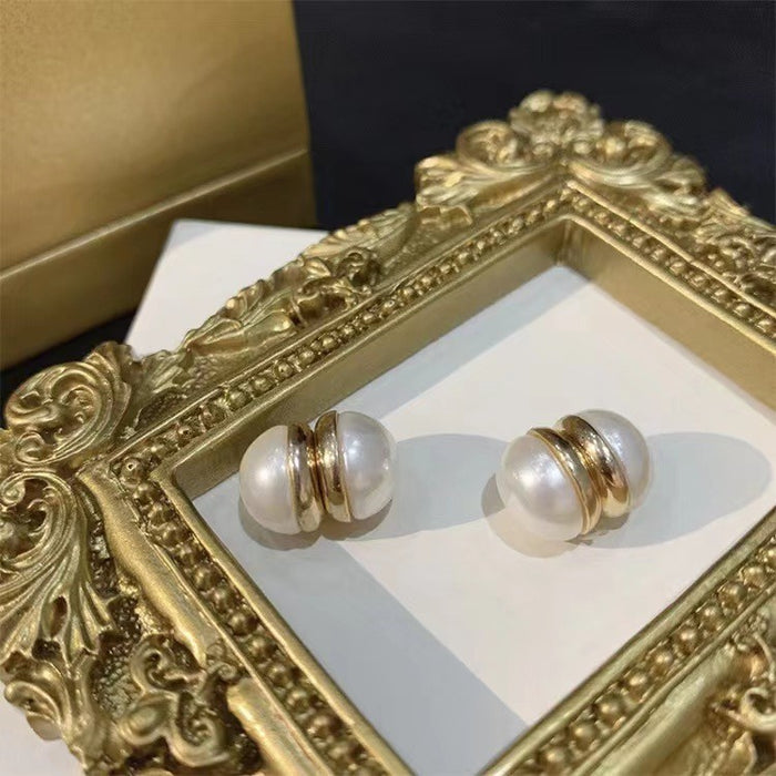 Wholesale magnetic imitation pearl ear clip summer new earrings pearl earrings