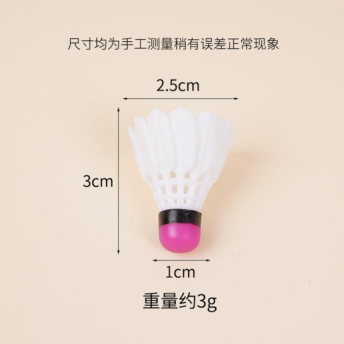 Wholesale Badminton Keychain Pendant PVC Sports DIY Accessory MOQ≥5