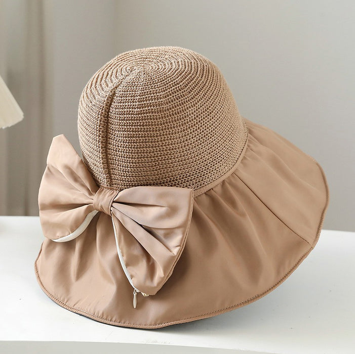 Wholesale Straw Sun Protection Bucket Hat JDC-HT-PX014