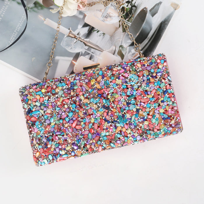 Wholesale Shell Diamond Evening Bag High-end Banquet Dress Bag JDC-HB-YX013