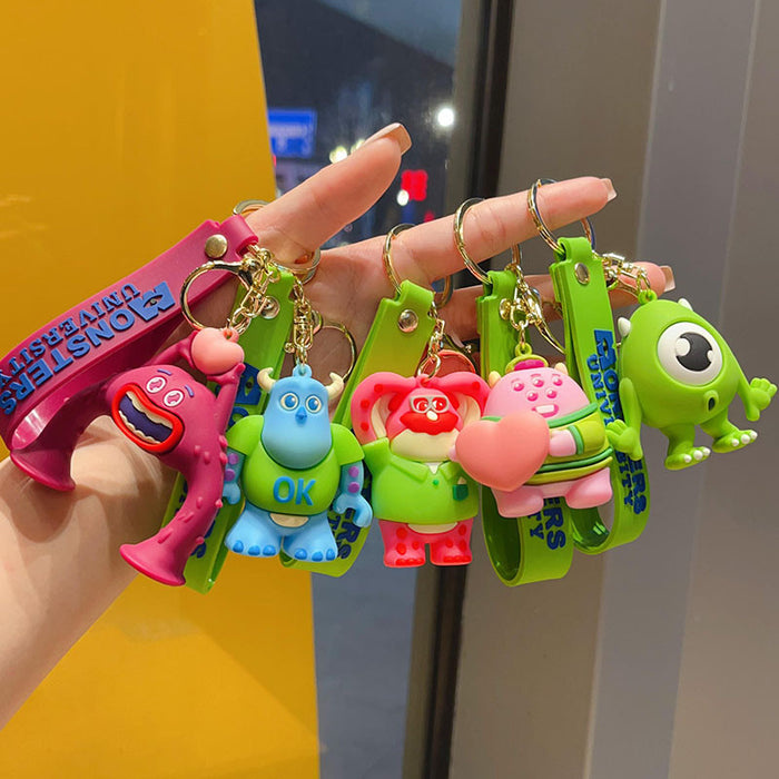 Wholesale Creative cartoon car key chain  cute couple bag doll