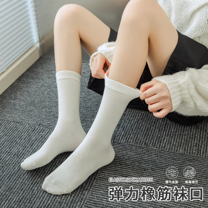 Wholesale Socks, mid tube socks, solid color pile socks, boneless socks