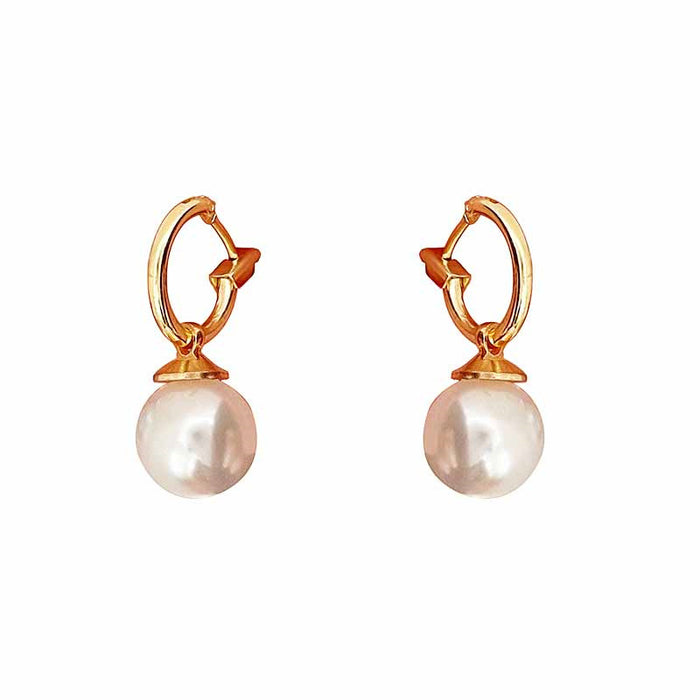 Wholesale  Pearl Ear Buckle Pendant Women's  Retro  Earrings