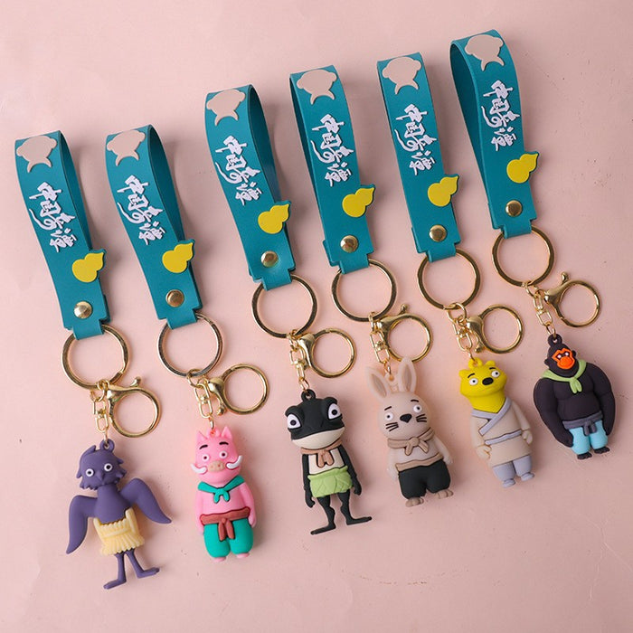 Wholesale Soft Rubber Doll Car Pendant Keychain