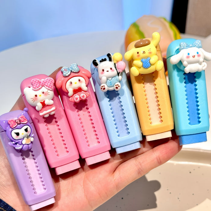 Wholesale Cartoon Push-Pull Eraser Resin Correction Eraser