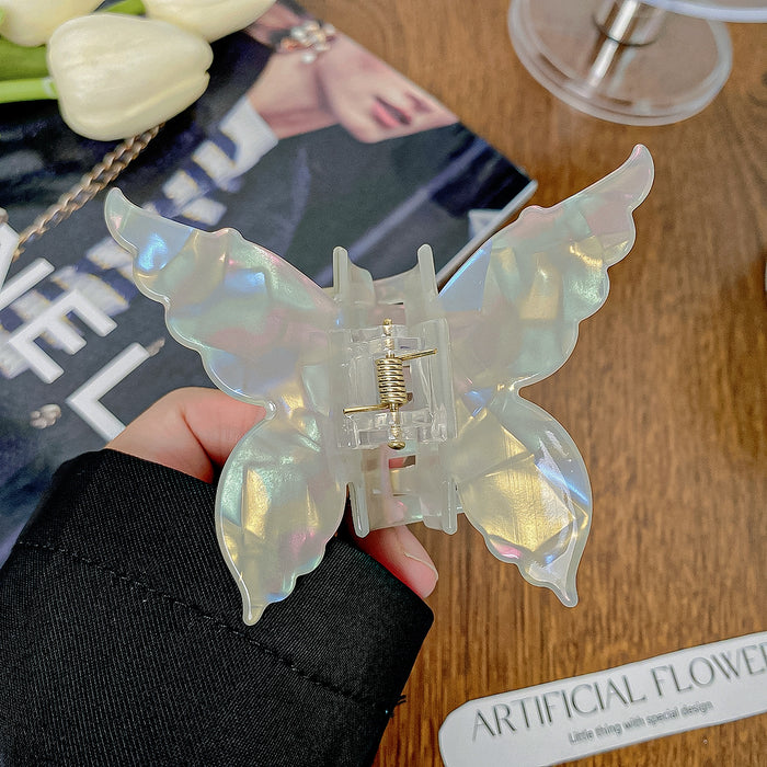 Wholesale Holographic Mermaid Hair Claw Clip Large PVC Women' s Hair Styling Accessory