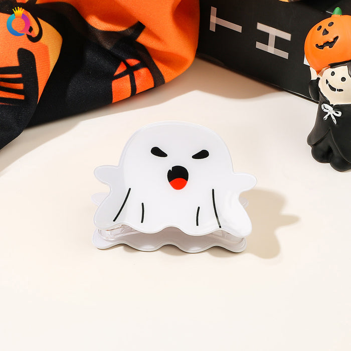 Wholesale Halloween Ghost Expression Pvc Hairpin JDC-HC-Yiyue002