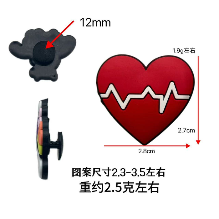 Wholesale 100pcs Medical Angel Cartoon Hole Shoes Decorative Buckle Shoe Flower Buckle Cute Hole Bag Accessories