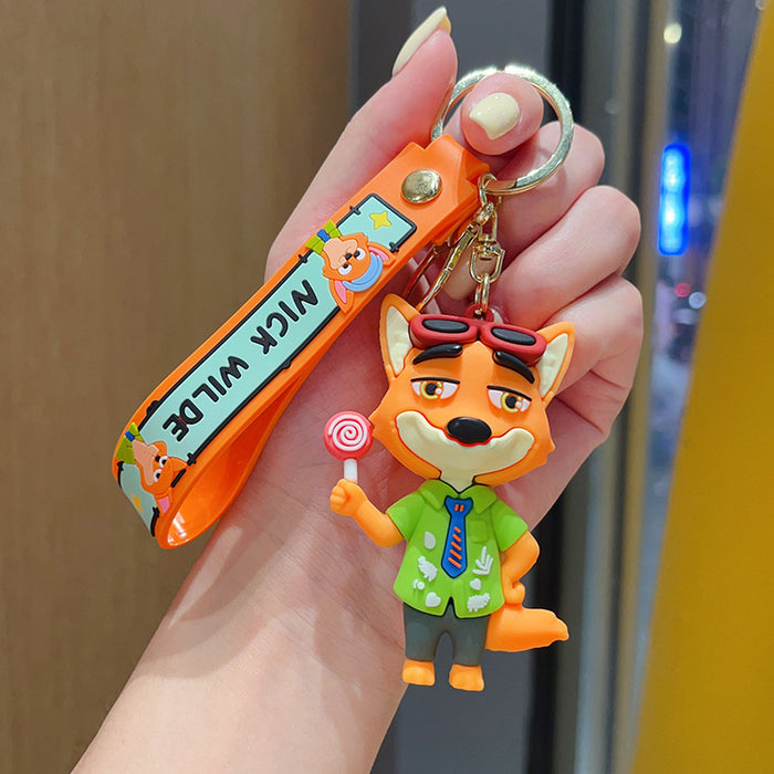 Wholesale Cartoon keychain anime hanging decoration rabbit plush keychain