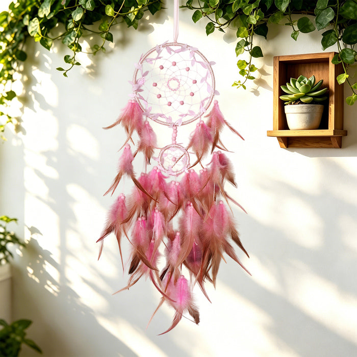 Wholesale Handmade Feather Dreamcatcher Wall Decor Bohemian MOQ≥2