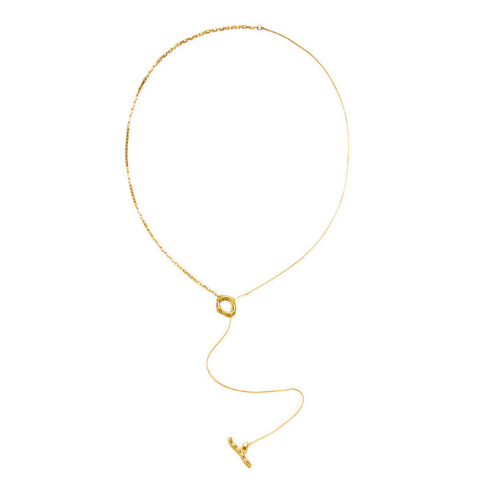 Wholesale Geometric Y-Shape Layered Necklace Stainless Steel Fashion Jewelry