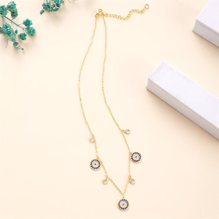 Wholesale New personalized necklace with copper plating, niche design, light luxury temperament, versatile collarbone chain