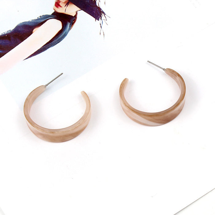 Wholesale Acrylic earrings for women, retro and simple style, fashionable and versatile earrings