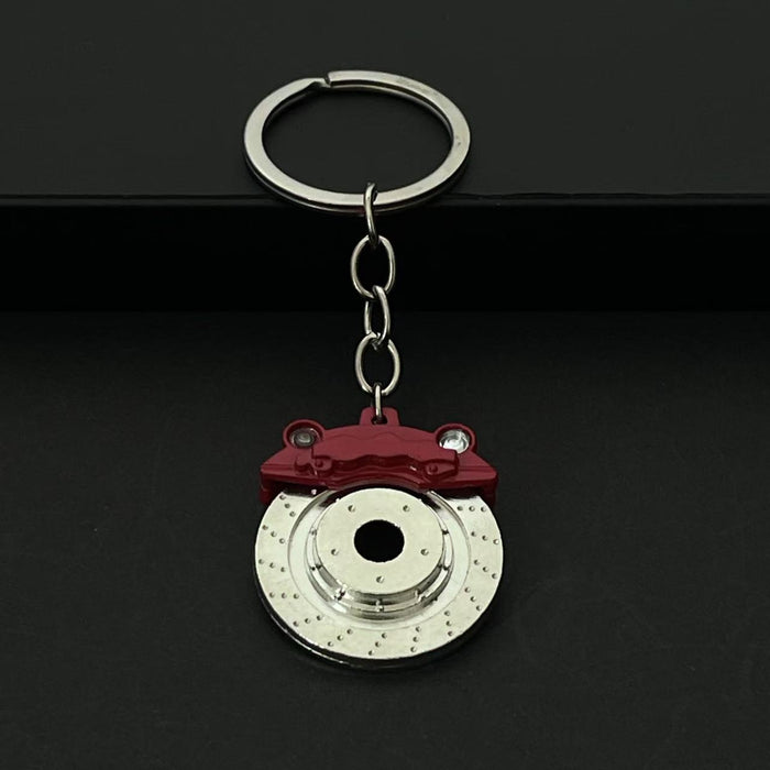 Wholesale Brake Disc Wheel Metal Keychain Car Brake Waist Hanging Key Ring Chain Pendant