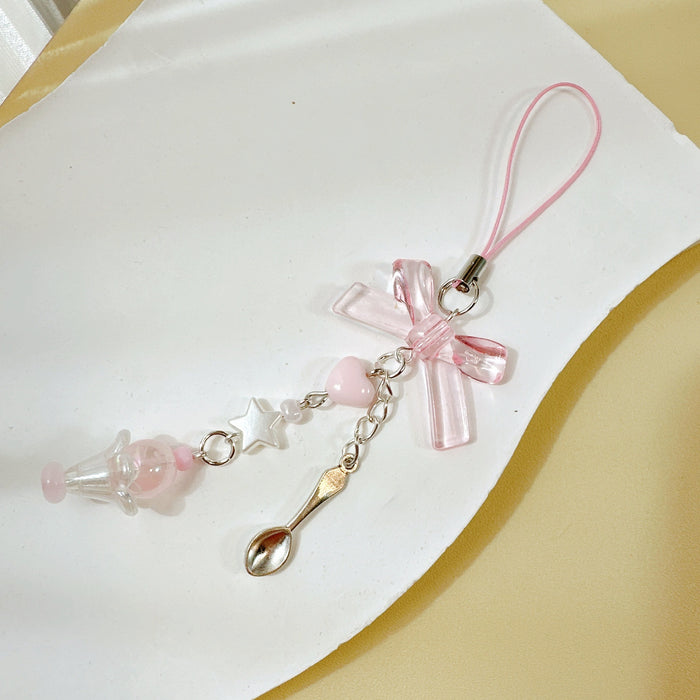 Wholesale Bow Keychain Mobile Phone Pendant Chain Backpack Decorative Pendant