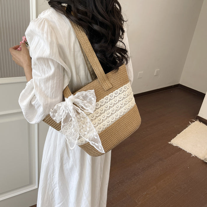 Wholesale Polyester Woven Tote Bag Urban Minimalist Handbag