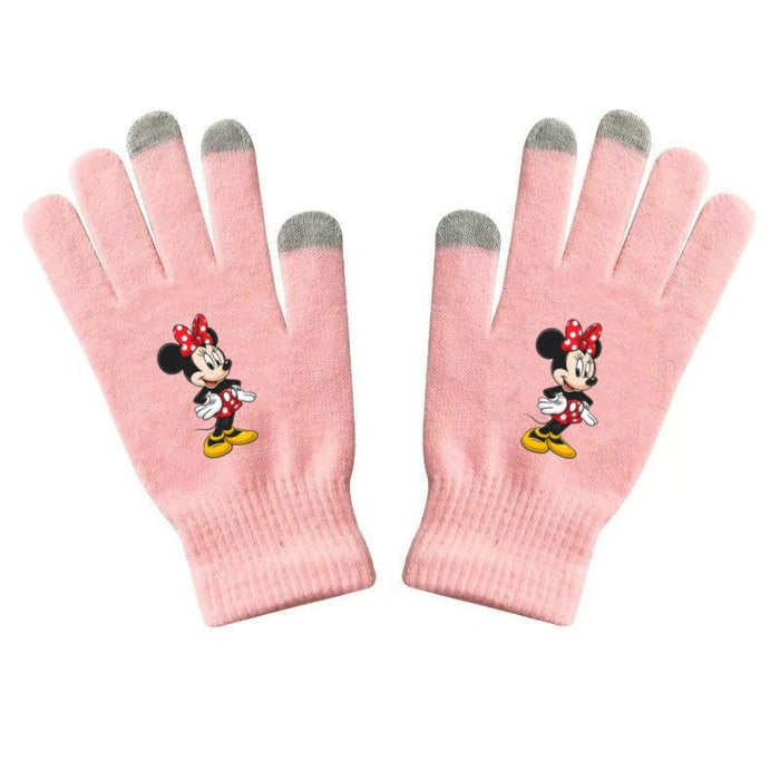 Wholesale Warm and versatile printed knitted gloves