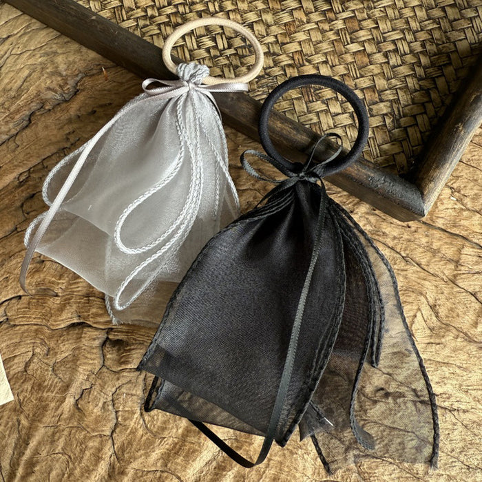 Wholesale Mesh Ribbon Bow Hair Tie 2025 New Headband Ball Hair Accessories