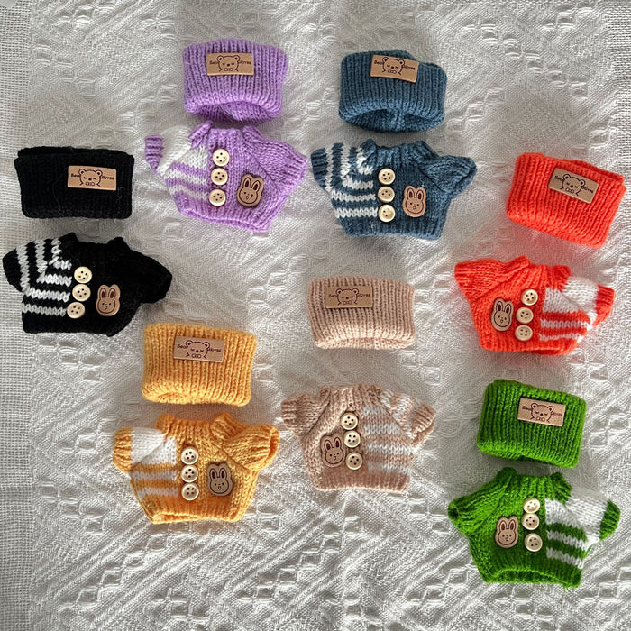 Wholesale Sitting Party Baby Clothes Clothes Bear Button Winter Sweater Hat Set