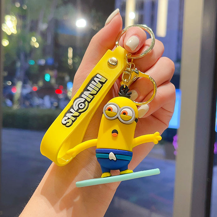 Wholesale Cartoon Keychain Couple School Bag Pendant Children' s Small Gift Car Keychain School Bag Pendant