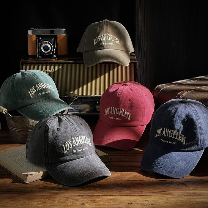 Wholesale Vintage washed vintage embroidered duckbill cap