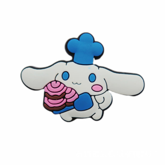 Wholesale 100 Pcs Shoe Flower Shoe Buckle Hole Shoe Accessories PVC Soft Glue Jewelry