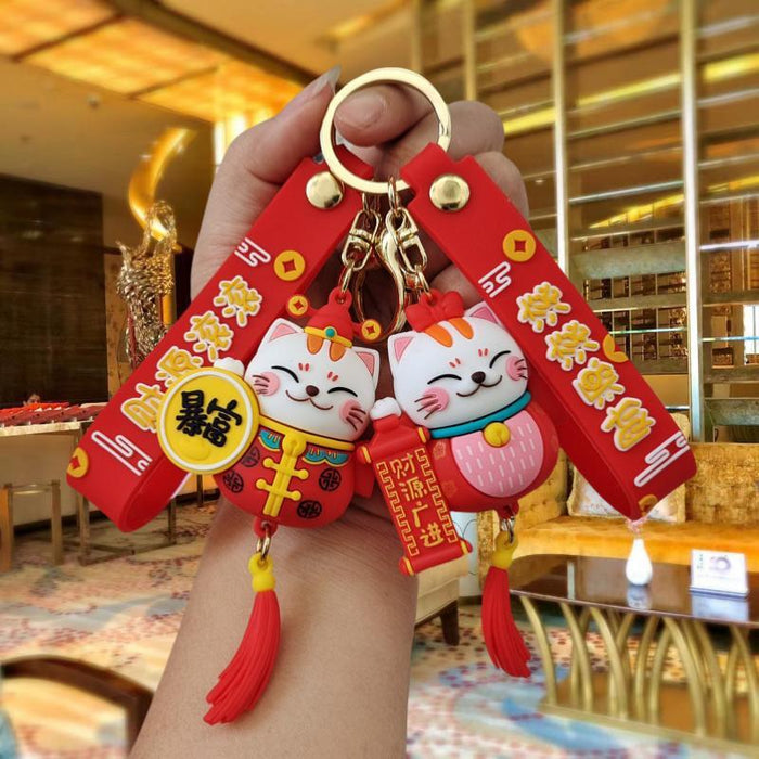 Wholesale Cartoon Silicone Doll Keychain JDC-KC-MingT039