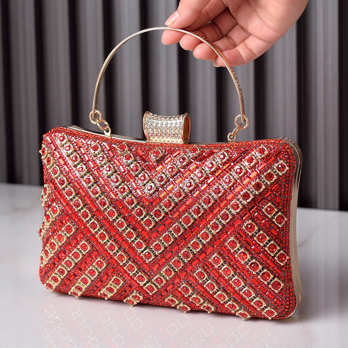 Wholesale Diamond Evening Bag Colorful Party Bag Handbag JDC-HB-YiX006