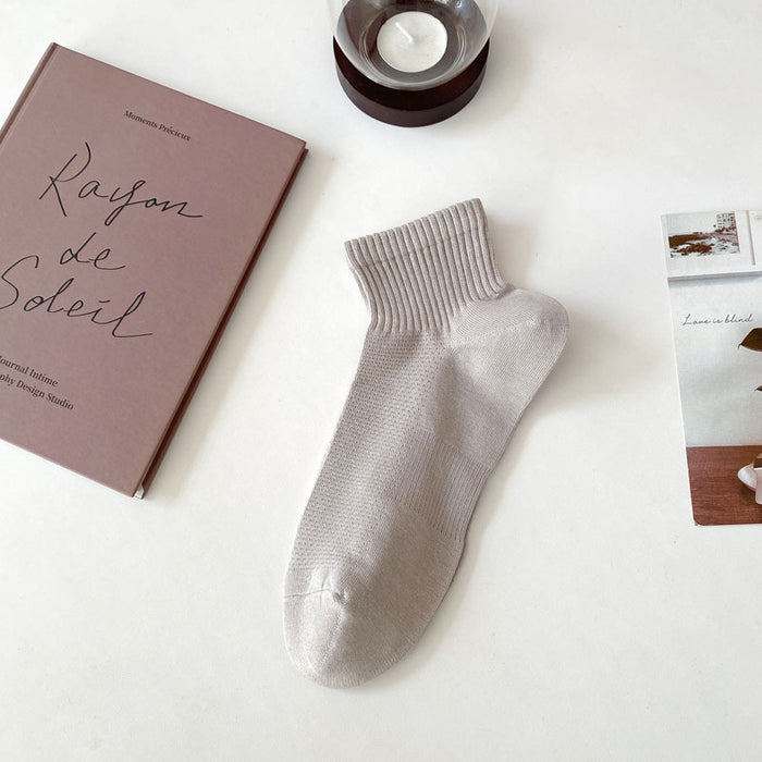 Wholesale Socks made of pure cotton thin mesh breathable short tube men's socks versatile casual socks