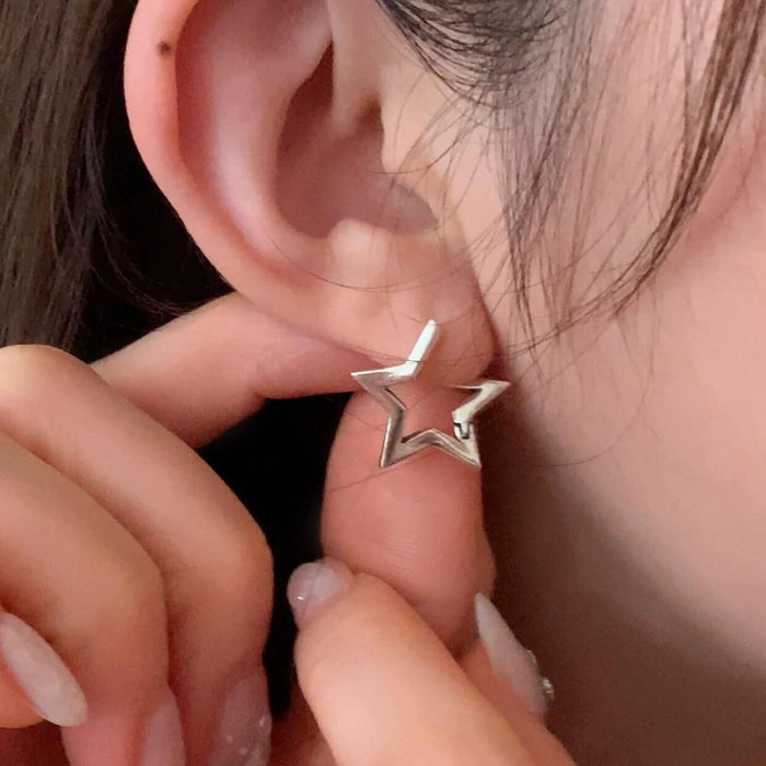Wholesale Star Earrings Pentagonal Star Ear Buckle