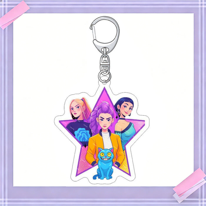 Wholesale 10pcs/set K-POP anime merchandise acrylic keychains and pendants