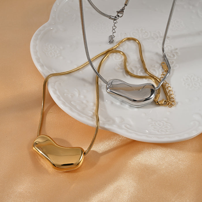 Wholesale Fashionable new personalized irregular high-end stainless steel necklace with color preservation electroplating