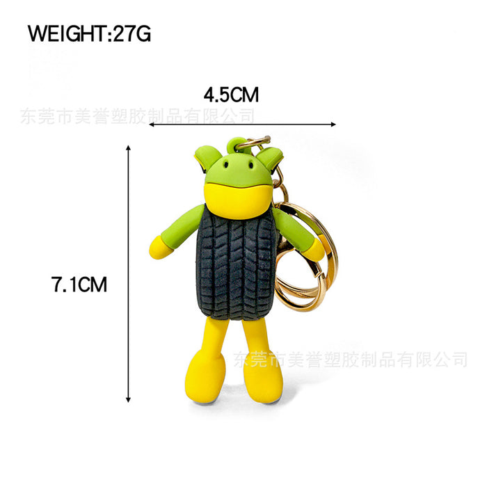 Wholesale Keychain, wooden stick, shark running shoe pendant