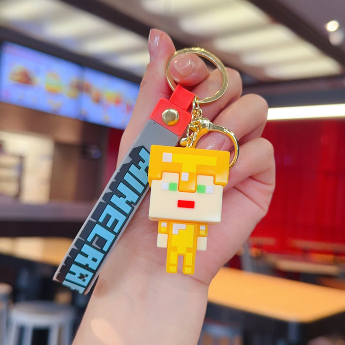 Wholesale Creative 3D Sandbox Game Keychain for Couples