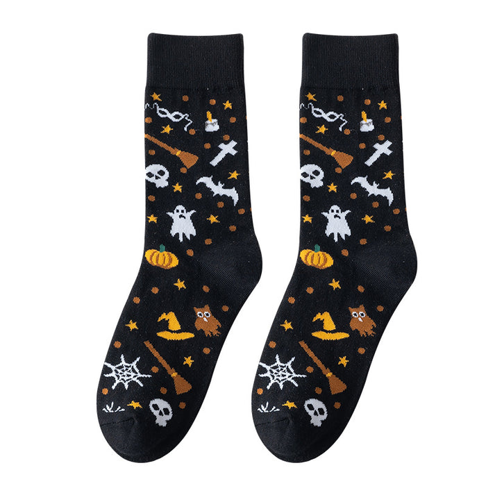 Wholesale Socks, long socks, trendy brand, street festival cartoon pattern, middle tube