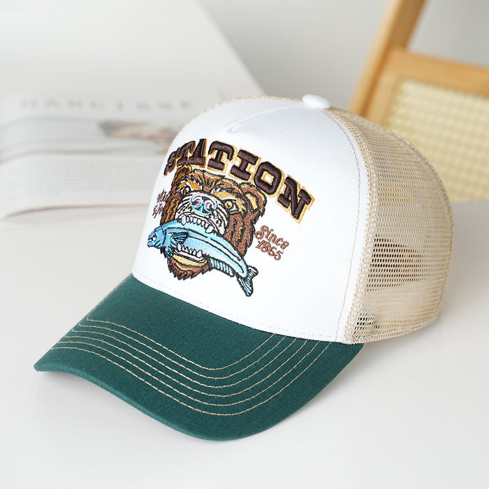 Wholesale Hard top three-dimensional baseball cap fishing casual hat 5-piece peaked cap