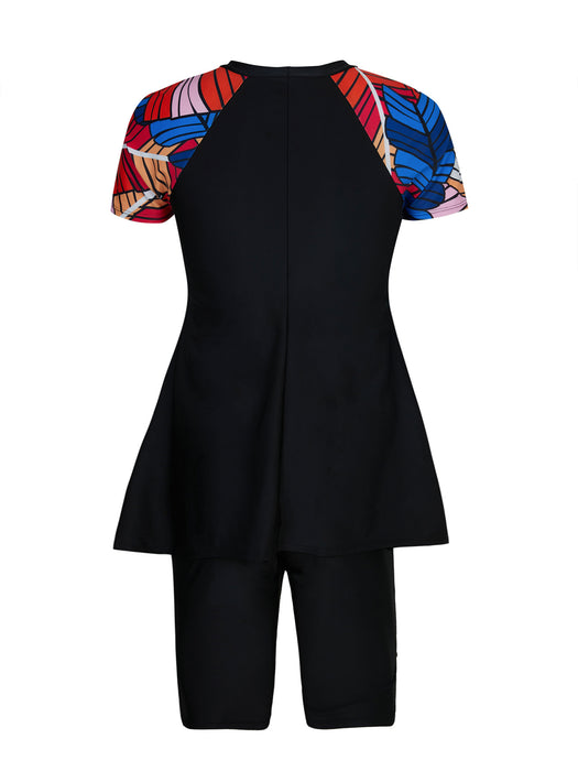 Wholesale Swimwear conservative slimming beach pants split swimsuit