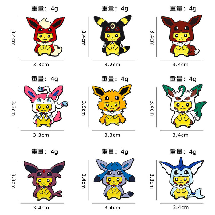 Wholesale Environmentally friendly zinc alloy brooch with oil drop imitation enamel cute schoolbag decoration badge