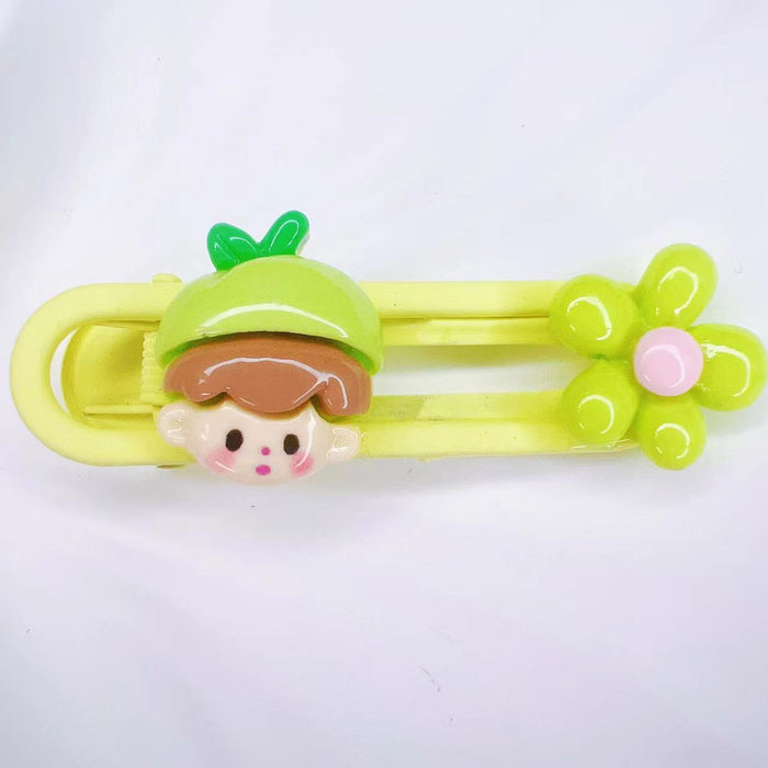 Wholesale  New Children's Cartoon Hairpin Headwear Girly  Side Bangs Candy Color Girls' Hair Accessories Hairpin
