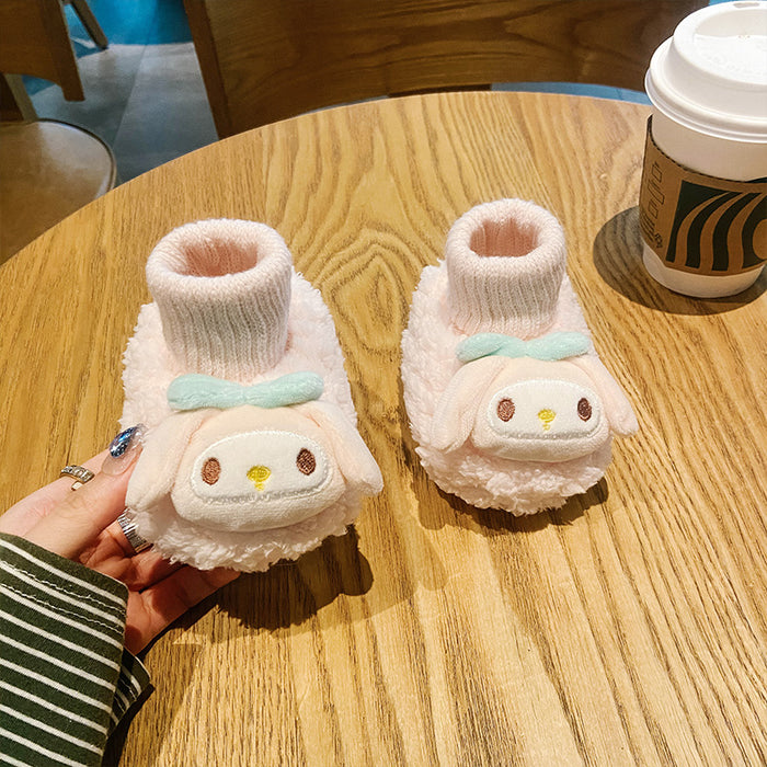 Wholesale Baby shoes and socks in autumn and winter warm soft soles